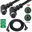 Mini DIN 7 Pin S-Video Cable 1.8m Elbow to Elbow Audio/Video - 6