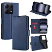 Redmi Note 14S 4G Blue Leather Flip Case - Ultra-thin Voltage Buckle - 1