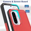 Samsung Galaxy A56 5G Red Phone Case - 2 in 1 PC + TPU Cover - 2