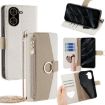 Redmi A5 4G Crossbody Litchi Texture Leather Phone Case White 171.7mm - 1