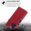 Redmi A5 4G Cow Texture Magnetic Leather Phone Case Red 171.7mm - 4