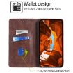 Redmi Note 14S 4G Cow Texture Magnetic Leather Case Dark Brown - 2