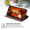 Redmi Note 14S 4G Cow Texture Magnetic Leather Case Dark Brown - 3