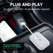 Dual Port Wired to Wireless CarPlay Adapter - USB & Type-C (Silver) - 2