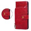 Redmi A5 4G Leather Phone Case, 171.7mm Zipper Bag - Red - 5