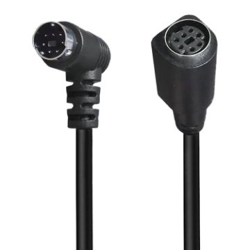 3m Mini DIN 7 Pin Core A/V Cable (Male to Female Elbow) - 1