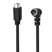 Mini DIN 6 Pin Extension Cable 0.5m Male Elbow to Male Straight - 1
