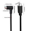 Mini DIN 6 Pin Extension Cable 0.5m Male Elbow to Male Straight - 3