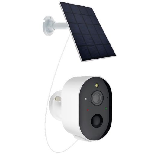 3MP Outdoor HD Solar WiFi Camera, No Memory Card, US Plug - 1