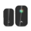 Waterproof Long Distance Remote Control Wireless Doorbell - Black 2 in 1 - 1