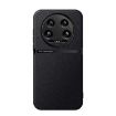 Xiaomi 14 Ultra Litchi Leather Magnetic Shockproof Phone Case Black - 1