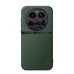 Xiaomi 15 Ultra Green Litchi Leather Magnetic Shockproof Phone Case - 1