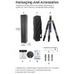 BEXIN W-334C Carbon Fiber Tripod & Monopod for DSLR Camera (Black) - 8