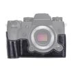 FUJIFILM X-H1 Black PU Leather Camera Half Case Base 1/4" Thread - 1
