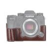 FUJIFILM X-H1 PU Leather Camera Half Case Base, 1/4" Thread, Coffee - 2