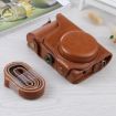 Brown PU Leather Case Bag & Strap for Samsung Galaxy Camera EK-GC100/110/200 - 1