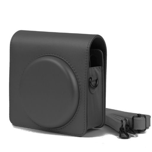 Pearly Lustre PU Leather Case for FUJIFILM Instax SQ6 Camera - Black - 1