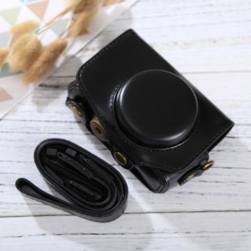 Canon PowerShot SX730/SX720 HS Full Body PU Leather Case Bag with Strap - 1