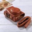 Canon PowerShot G7 X Mark II Brown PU Leather Camera Case with Strap - 2