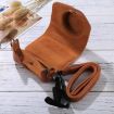 Canon PowerShot G7 X Mark II Brown PU Leather Camera Case with Strap - 4