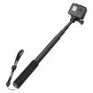Universal Aluminum Alloy Selfie Stick with Adapter, 25-75cm (Black) - 1