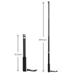 Universal Aluminum Alloy Selfie Stick with Adapter, 25-75cm (Black) - 4