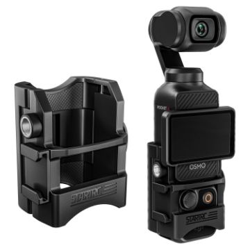 DJI OSMO Pocket 3 STARTRC Fixed Mount Expansion Adapter Bracket Black - 1