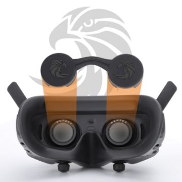 DJI Goggles 2/3 Lens Cover Dust-proof VR Silicone Protector (Black) - 1