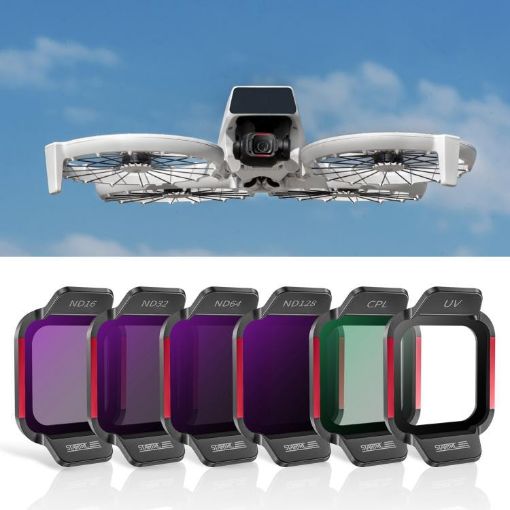 DJI Flip STARTRC 6-in-1 Lens Filter Set: ND16 ND32 ND64 ND128 CPL UV - 1