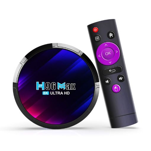 H96 Max 8K Ultra HD TV Box Android 13.0, RK3528, 4GB+64GB, UK Plug - 1