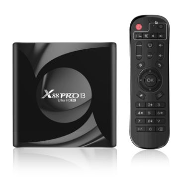 X88 Pro 13 Android 13.0 TV Box, RK3528 Quad-Core, 4G+64GB, EU Plug - 1