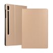 Gold Leather Case with Holder for Galaxy Tab S6 T860 - Voltage Elastic Texture - 1