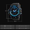 SKMEI 1155B Men's Outdoor Sports Waterproof Large Dial Watch - Black - 3