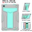 Samsung Galaxy Tab A7 10.4 (2020) Shockproof Case Grey/Mint Green - 2