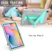 Samsung Galaxy Tab A7 10.4 (2020) Shockproof Case Grey/Mint Green - 3