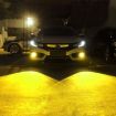 9006 Car Fog Lights 24LEDs SMD-3030 Dual Color White/Gold 12-24V 10.5W - 9