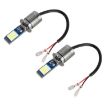 H3 2PCS DC12-24V Fog Lights 24LEDs SMD-3030 White & Ice Blue - 1