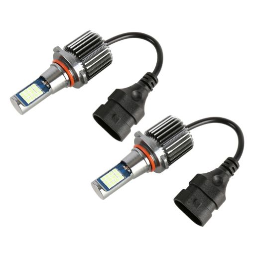 9006 Car Fog Lights 24LEDs SMD-3030 DC12-24V 10.5W Ice Blue 2PCS - 1