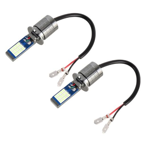 H3 2 PCS DC12-24V Car Fog Lights 24LEDs SMD-3030 Ice Blue 10.5W - 1
