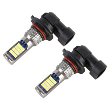 9006 Car Fog Lights 24LEDs SMD-3030 White & Lime, DC12-24V 8.6W, 2PCS - 1