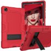 Samsung Galaxy Tab A7 10.4 (2020) Shockproof Case with Holder - Red Black - 1