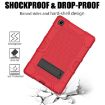 Samsung Galaxy Tab A7 10.4 (2020) Shockproof Case with Holder - Red Black - 5
