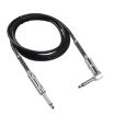 TC048SL 6.35mm Straight to Elbow Guitar Cable, 3m Audio Cable Length - 1
