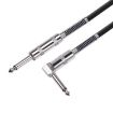 TC048SL 6.35mm Straight to Elbow Guitar Cable, 3m Audio Cable Length - 3