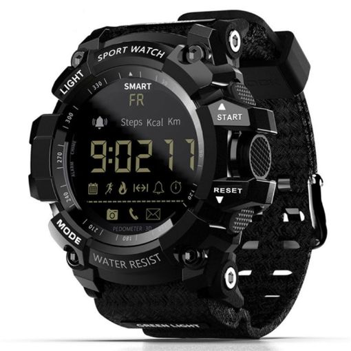 Lokmat MK16 Smart Watch - Waterproof, Info Reminder, Remote Camera, Black - 1