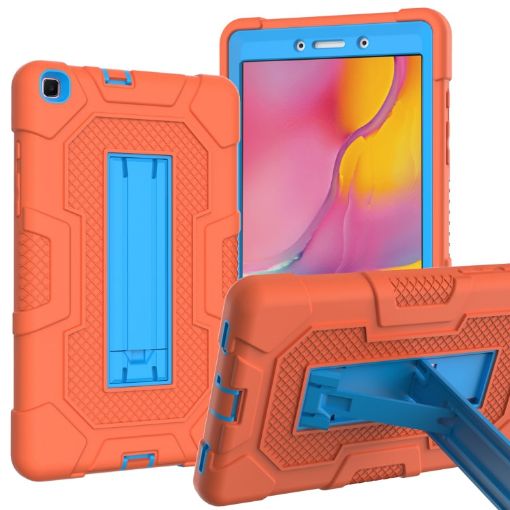 Shockproof Case for Samsung Galaxy Tab A 8.0 (2019) - Orange Blue Holder - 1