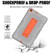 Samsung Galaxy Tab A 8.0 (2019) Shockproof Case with Holder - Grey Orange - 5