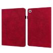 Red Peacock Embossed Flip Leather Case for Samsung Galaxy Tab A7 T500 - 1