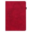 Red Peacock Embossed Flip Leather Case for Samsung Galaxy Tab A7 T500 - 2