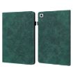 Samsung Galaxy Tab A7 T500 Green Peacock Embossed Flip Leather Case - 1